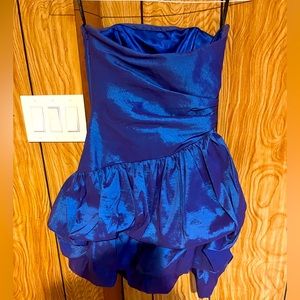 Metallic strapless dress